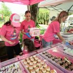 Cupcake booth at Farmers Market