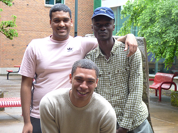 Group of 3 male students