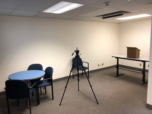 SY Speech and Presentation Lab recording area