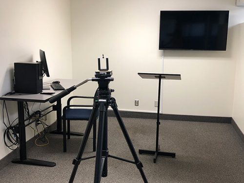 SY Speech and Presentation Lab recording area