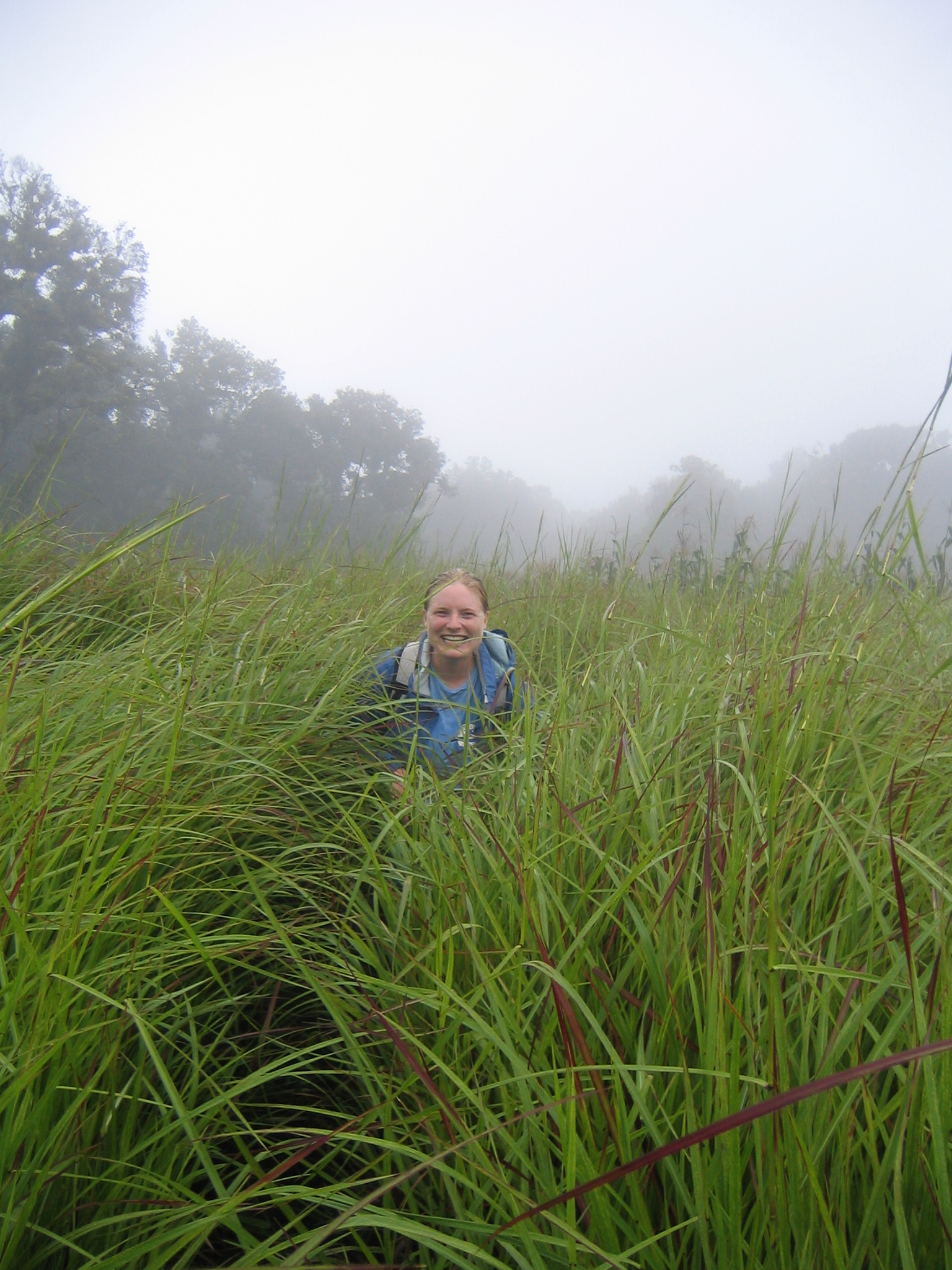 Annie Crater hiking as a Peace Corps volunteer in La Botija, San Marcos de Colon, Honduras.