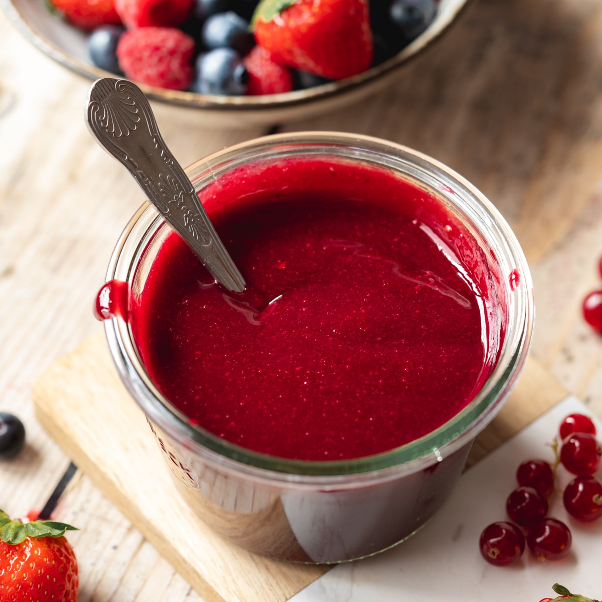 Summer berry coulis