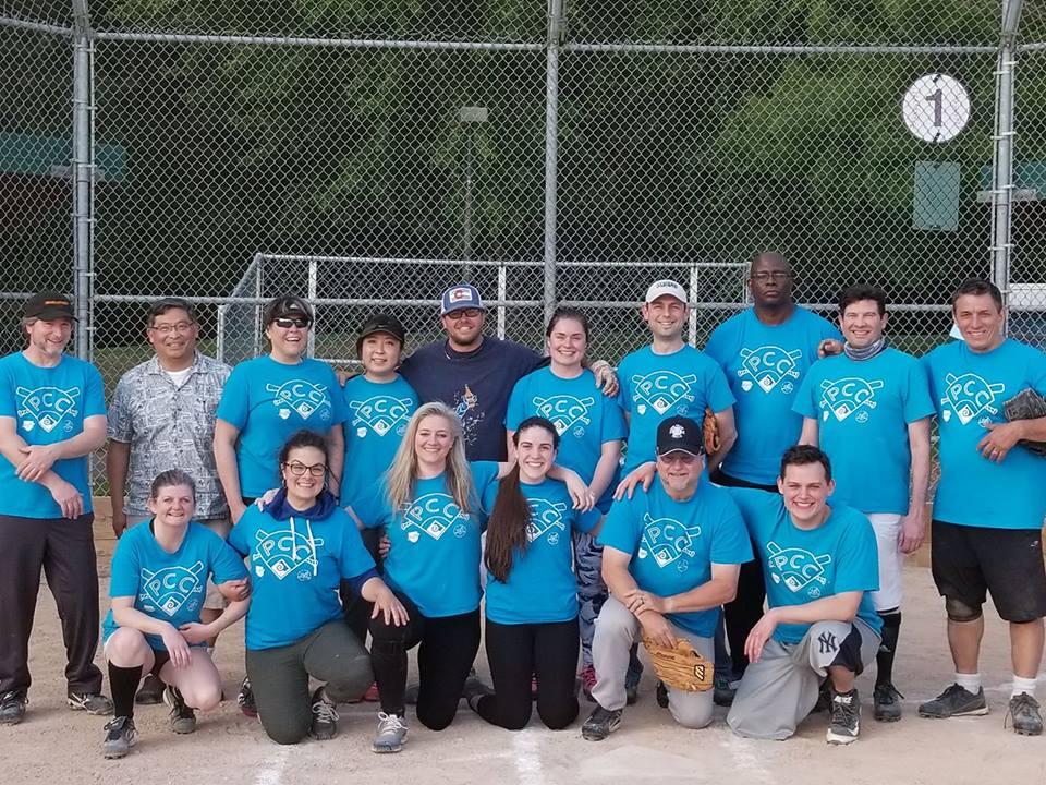 PCC Staff Softball Team 2018- Instructor back row, 2nd from right.