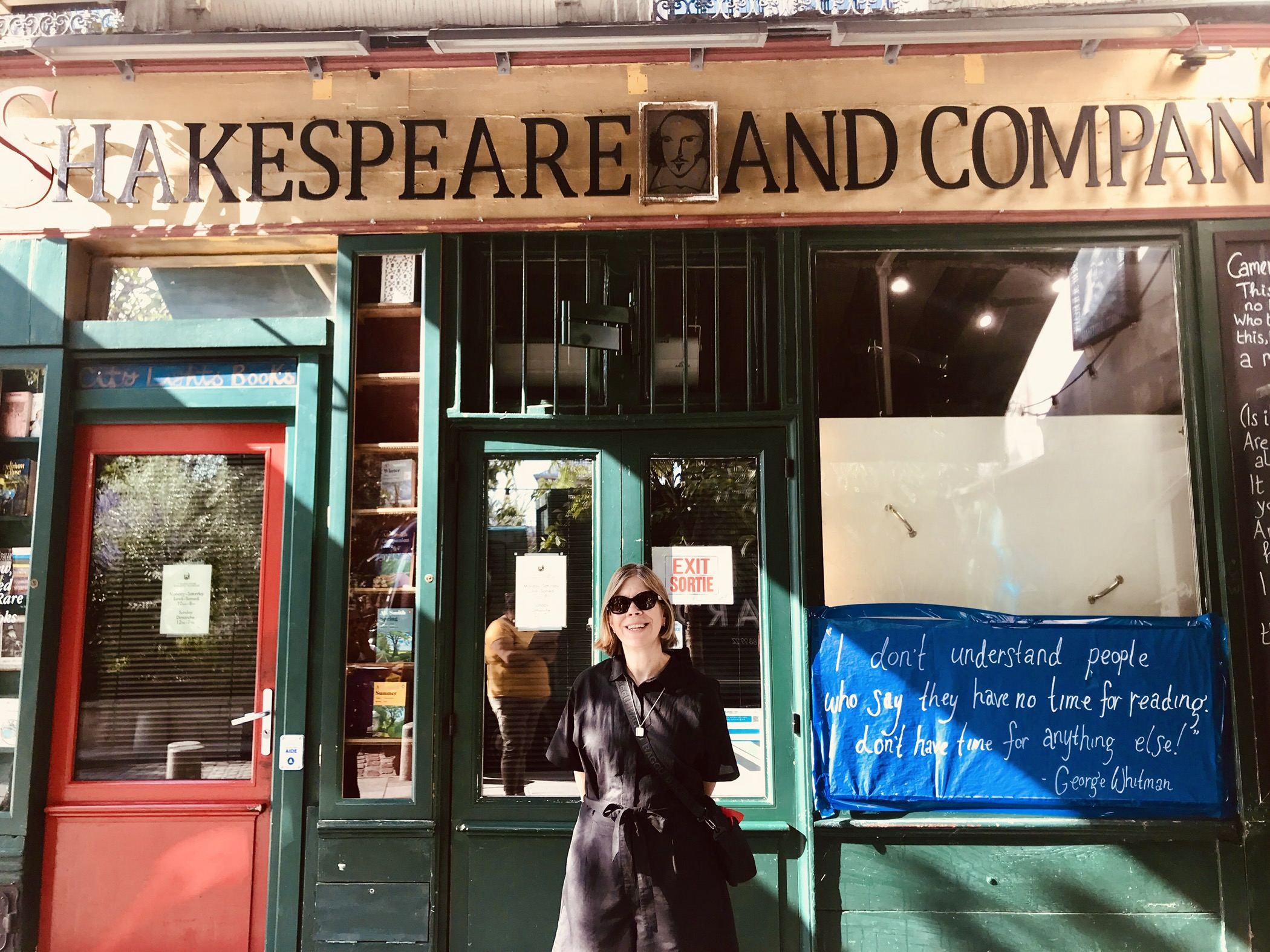 Linda at bookstore