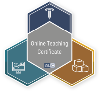 an Online Teaching Certificate badge