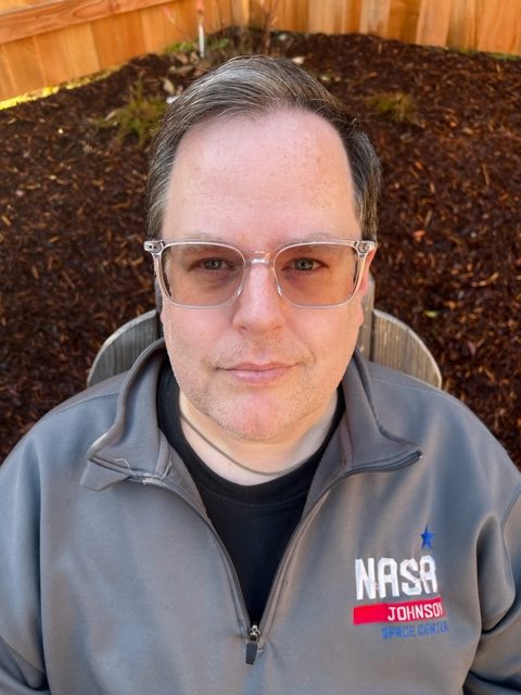 Picture of Rod Lee with NASA sweatshirt
