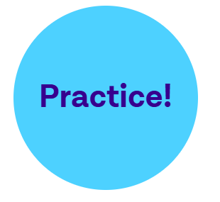 blue practice circle