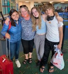 My kids and I and our wonderful exchange student from Mexico!