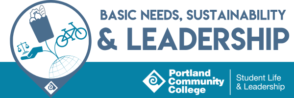 Basic needs, sustainability, and leadership logo