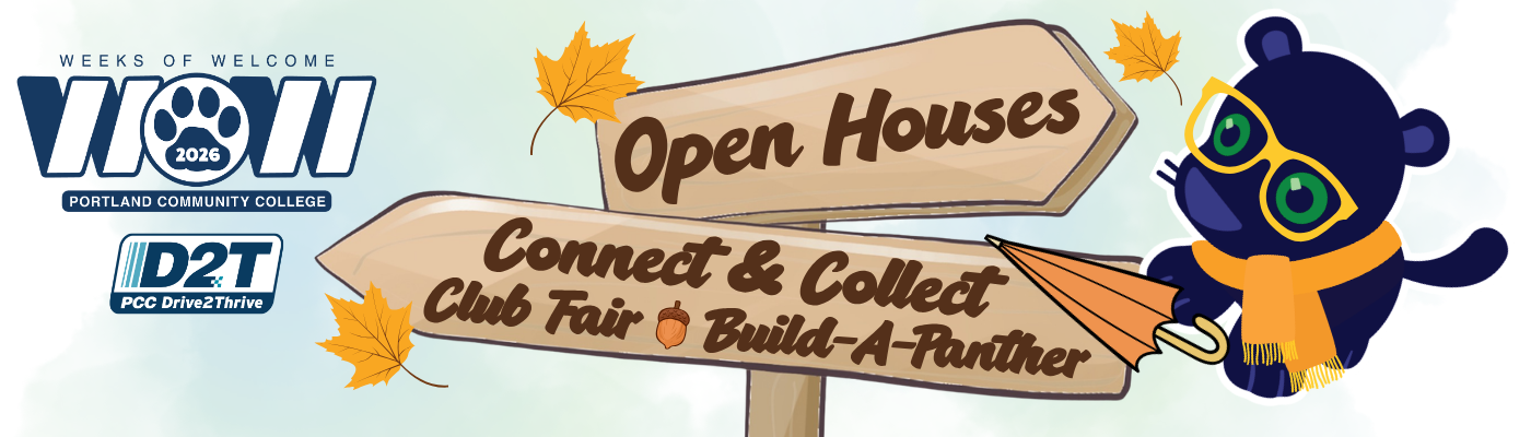 Weeks of Welcome Open Houses: Connect & Collect, Club Fair, and Build-a-Panther