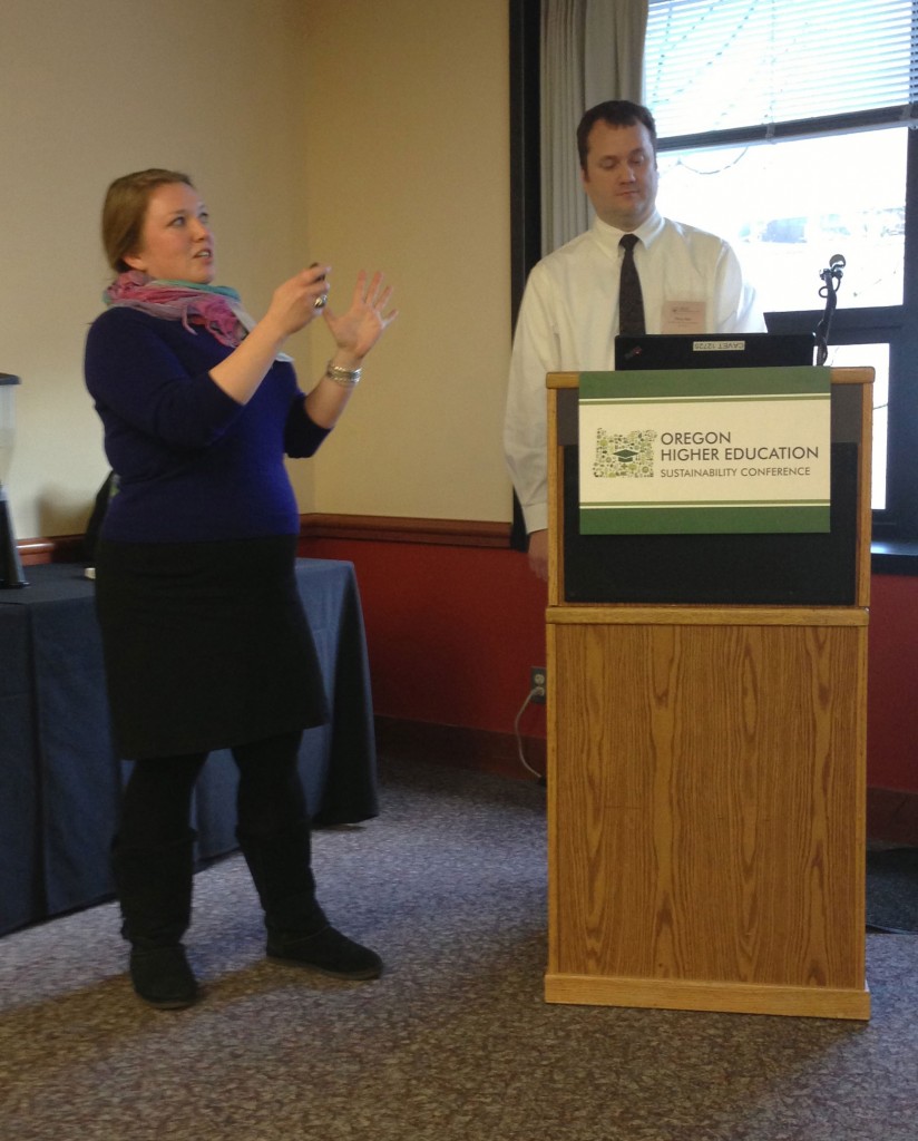 Erin Stanforth and Tony Hair Presenting