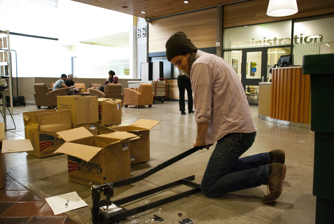 Successful Hard Drive Smashing Event Sustainability at PCC