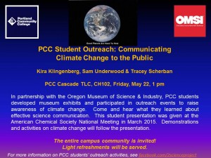 PCC Student Outreach Talk May 22 CA TLC