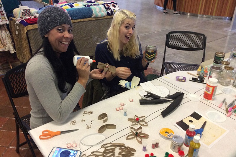 Crafting at the environmental center