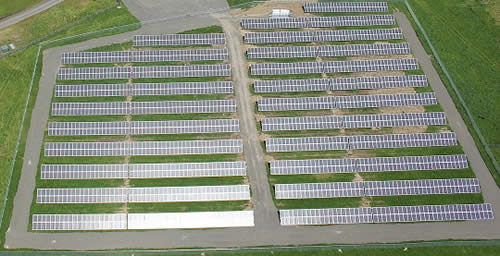 solar panels fly over