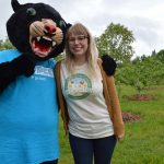 Poppie and Briar with Bee Campus USA shirt