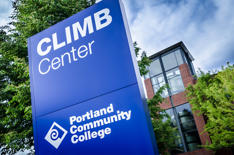 CLMB center sign