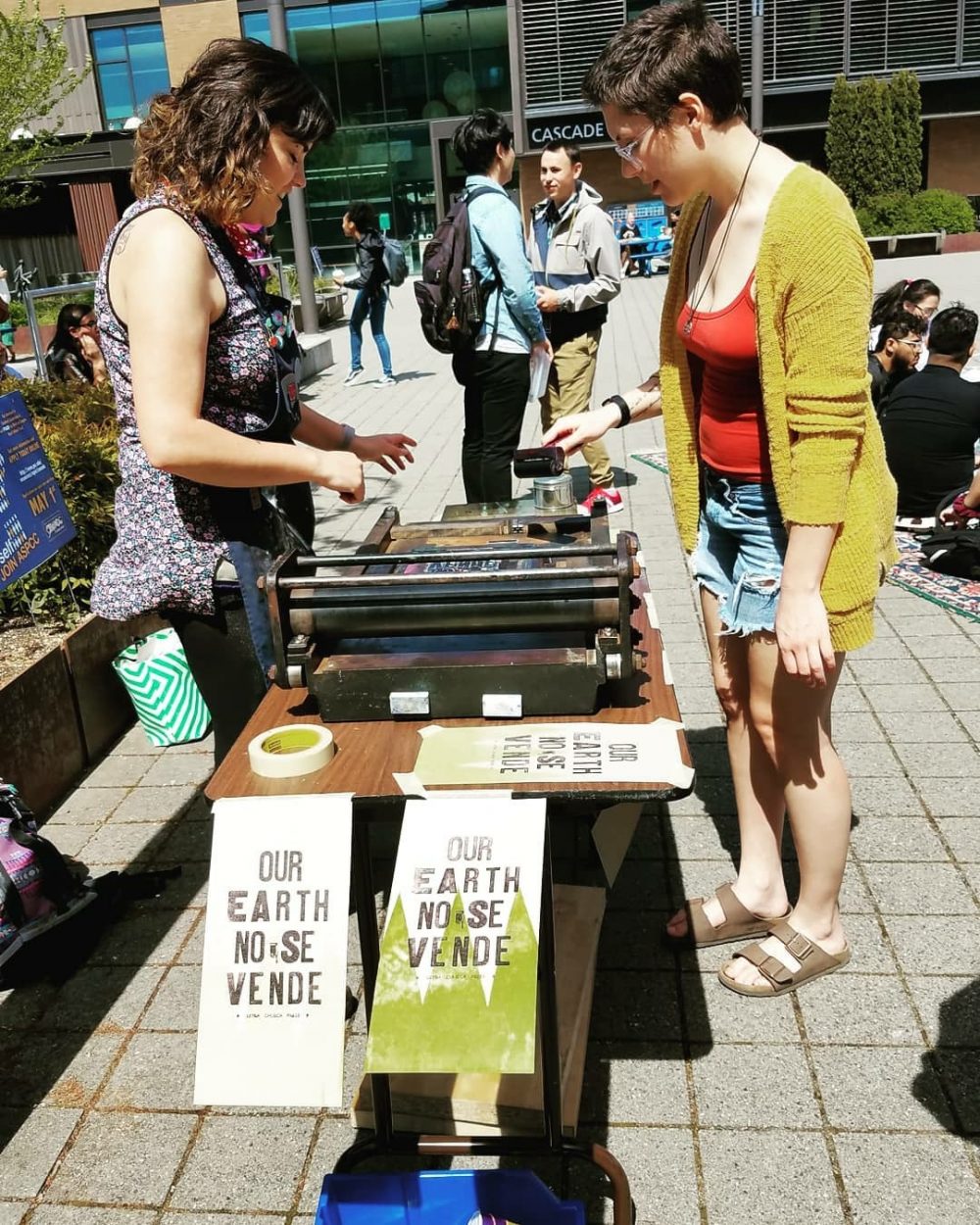 @letrachuecapress at Cascade Campus #PCCEarthWeek2018