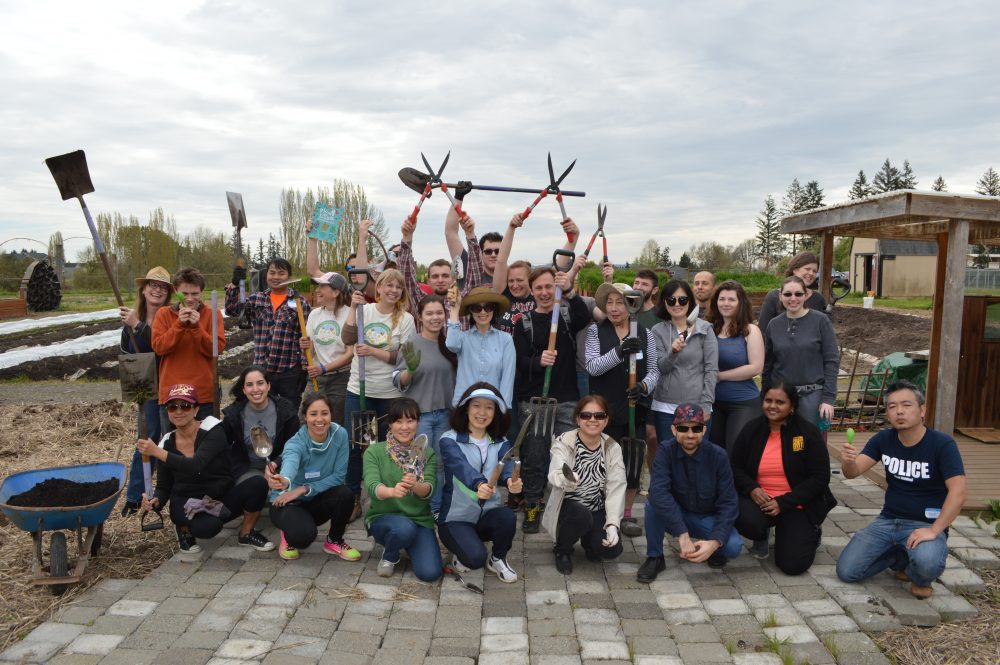 PCC Learning Garden Work Party Rock Creek