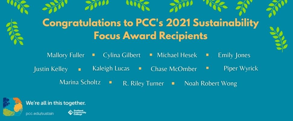 Student Sustainability Hub Sustainability At Pcc