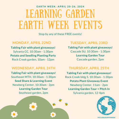 Learning Garden Earth week 2024