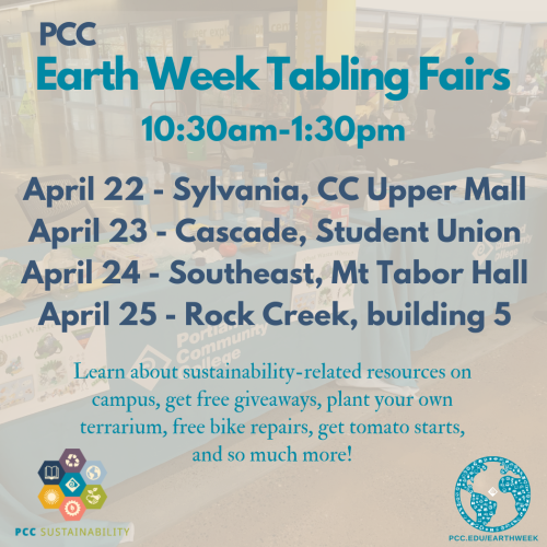 Earth Week Tabling Fair