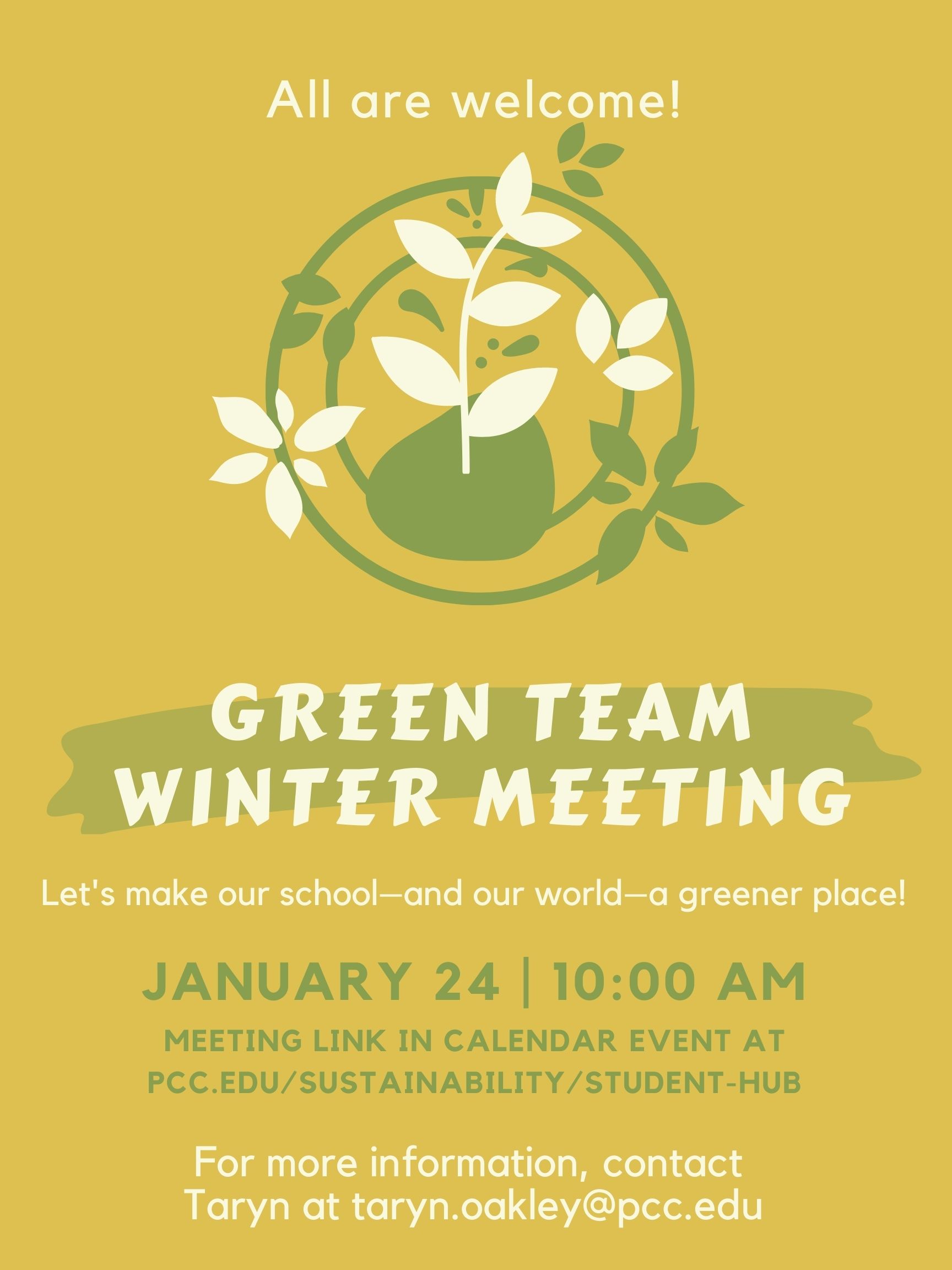 Green Team Winter Meeting