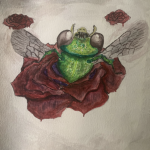 17. Tyler Tran, “Undead Sweat Bee,” 2022, Watercolor on paper