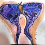 20. Flo Pugilese, “Butterfly,” 2022, Watercolor on paper