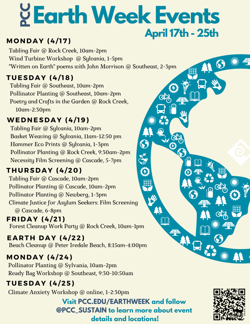 Earth Week 2023 Calendar of events