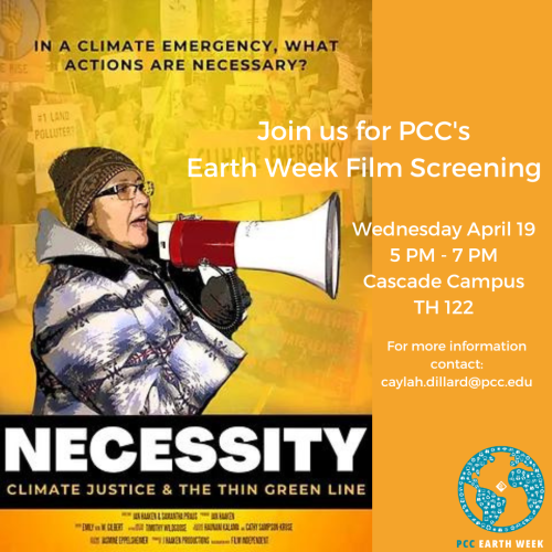 Necessity Film Screening Cascade Tabor Hall 5-7pm April 20th