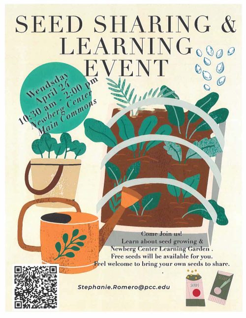 Seed Share and Learning Event at Newberg Center