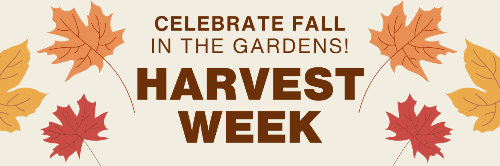 Celebrate Fall in the Gardens w/ Harvest Week!