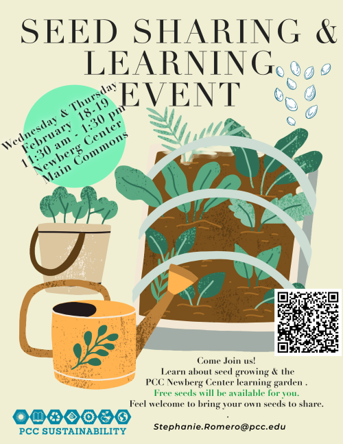 Seed sharing event at Newberg Center