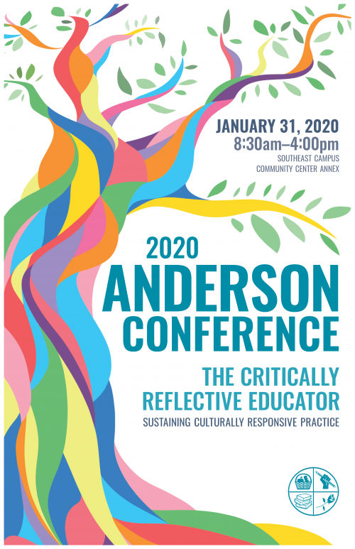 2020 Anderson Conference poster: The Critically Reflective Educator. Sustaining Culturally Responsive Practice.