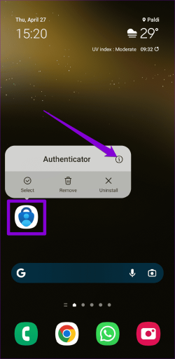 Microsoft Authenticator on Android