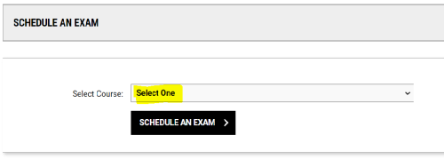 screenshot with select one highlighted