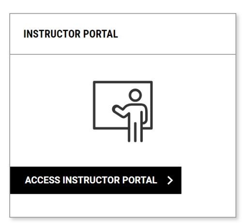 Screenshot of the instructor portal button.