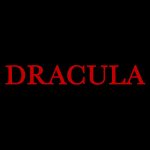 Black and red Dracula lettering