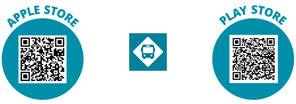 Shuttle tracker app QR codes