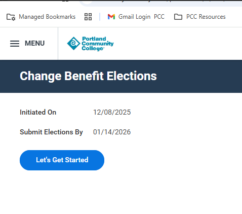 Workday notification showing pending task or awaiting action for benefit confirmation
