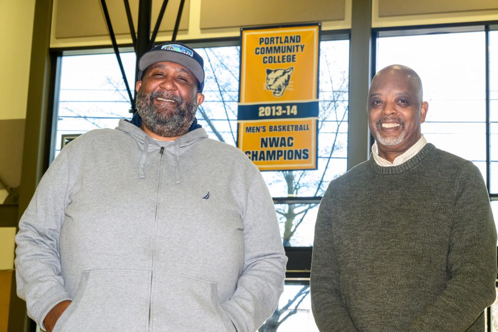 Tyrone White and Tony Broads at Jefferson HS.