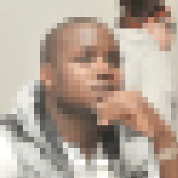 Very pixelated image of a man