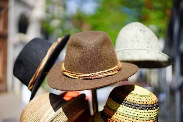 Hats on a stand