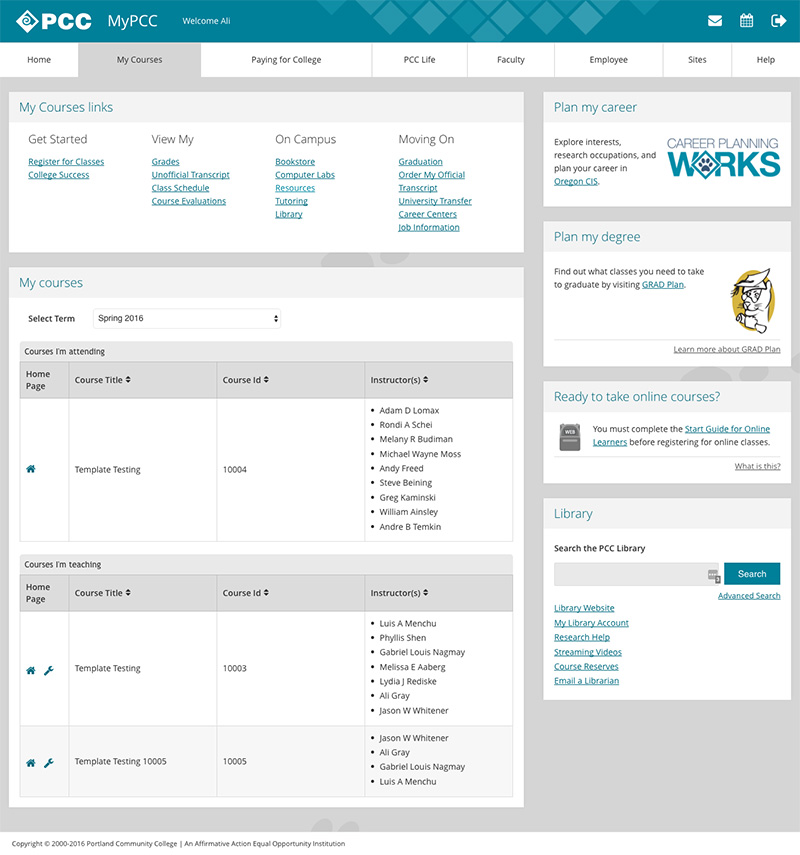 2-column layout with a wide middle
