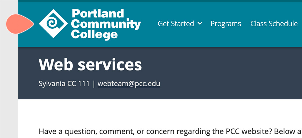 Heading 1 example screenshot