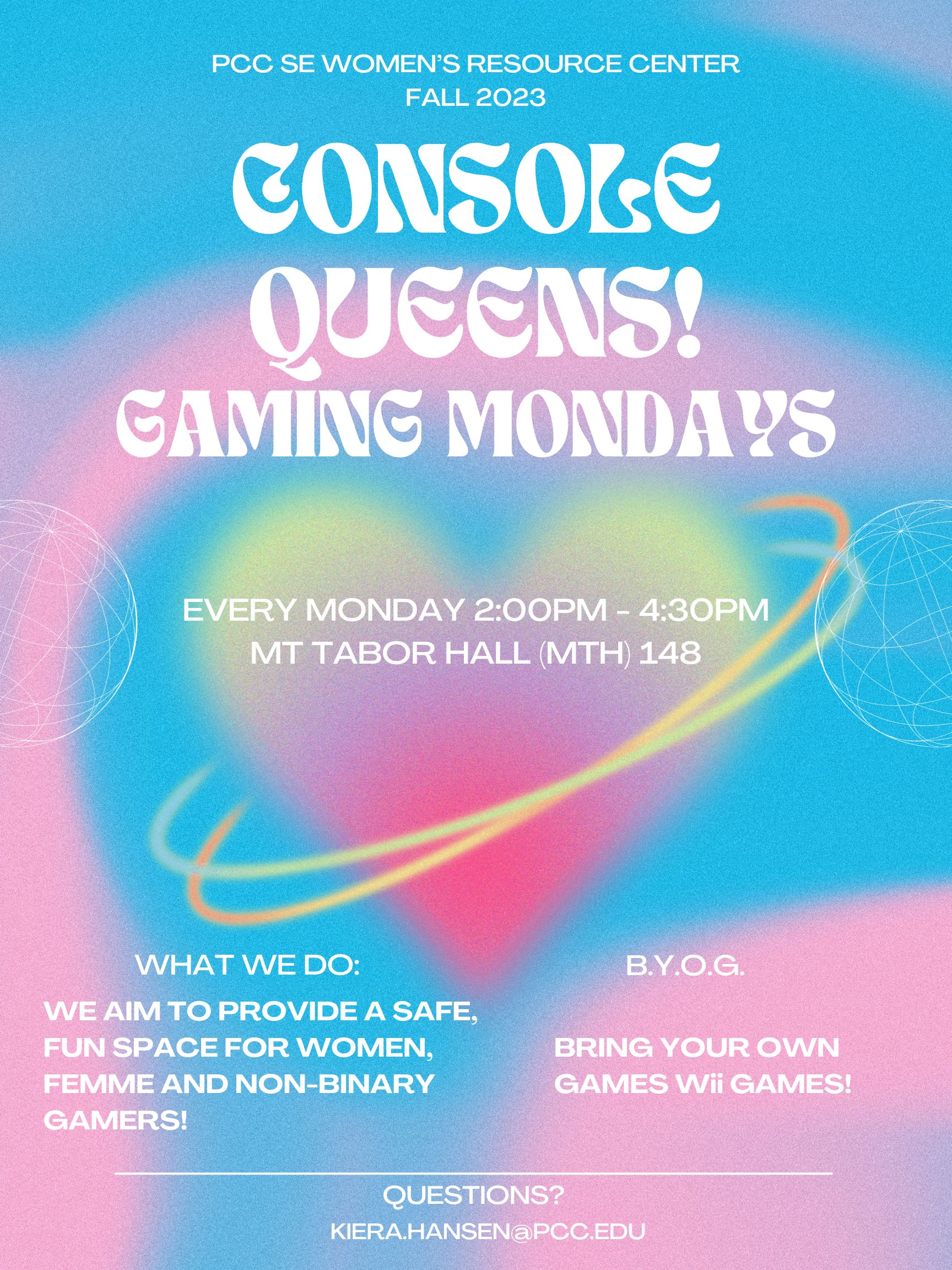 Console Queens Mondays Flyer