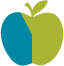 Apple graphic with 40% filled in with a solid color
