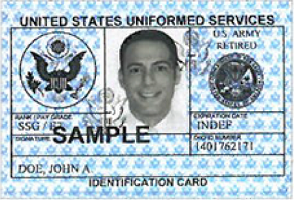 Blue ID card