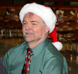 Jeff Triplett, dean of instruction at Sylvania, is in the festive mood.